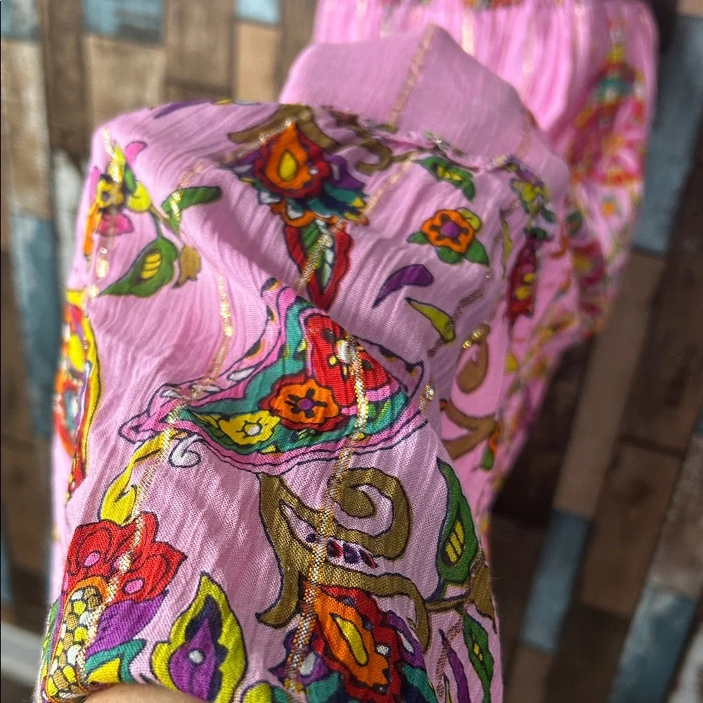 Pink Floral Bohemian Maxi Dress - Women's - Picture 11 of 16